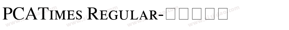 PCATimes Regular字体转换